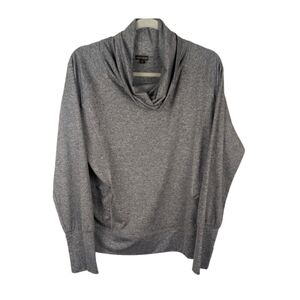 Coco & Carmen small medium cowl neck top in gray